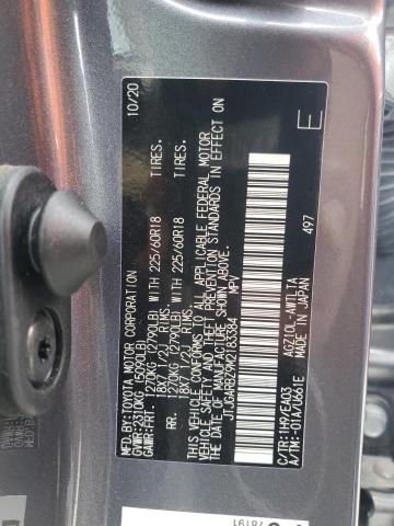 JTJGARBZ9M2183384 - 2021 LEXUS NX 300 BASE ნაცრისფერი ფოტო 14