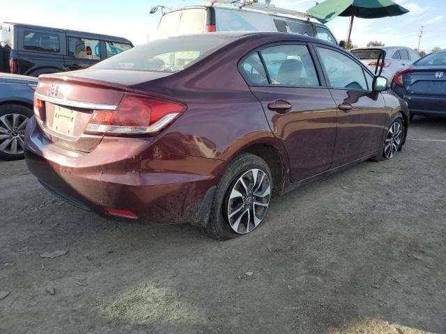 19XFB2F87DE233464 - 2013 HONDA CIVIC EX BURGUNDY photo 3