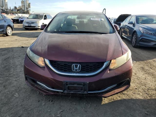 19XFB2F87DE233464 - 2013 HONDA CIVIC EX BURGUNDY photo 5