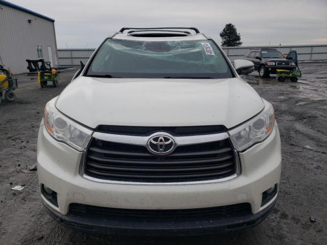 5TDJKRFH4GS255418 - 2016 TOYOTA HIGHLANDER XLE WHITE photo 5