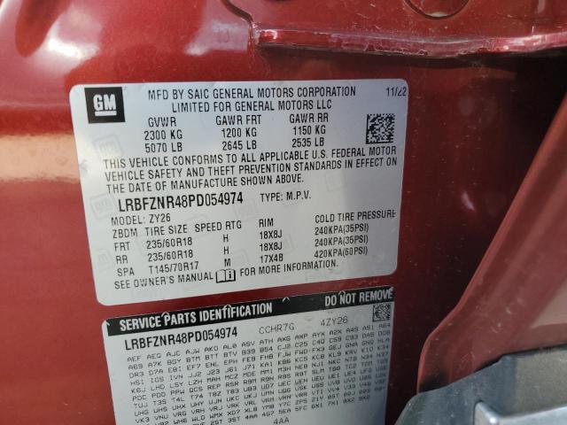 LRBFZNR48PD054974 - 2023 BUICK ENVISION ESSENCE BURGUNDY photo 13