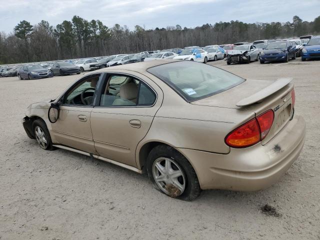 1G3NL52F63C138768 - 2003 OLDSMOBILE ALERO GL GOLD photo 2