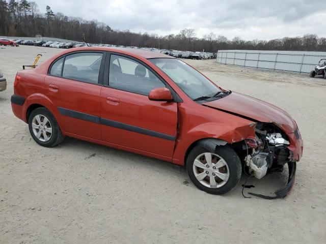 KNADE223896538653 - 2009 KIA RIO BASE ORANGE photo 4