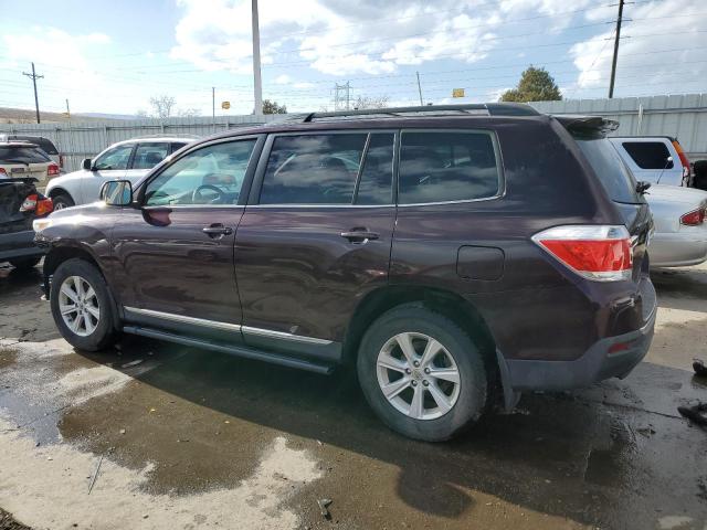 5TDBK3EH1CS123715 - 2012 TOYOTA HIGHLANDER BASE BURGUNDY photo 2