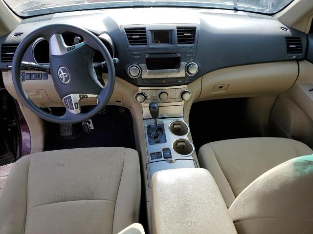 5TDBK3EH1CS123715 - 2012 TOYOTA HIGHLANDER BASE Бордовый фото 8