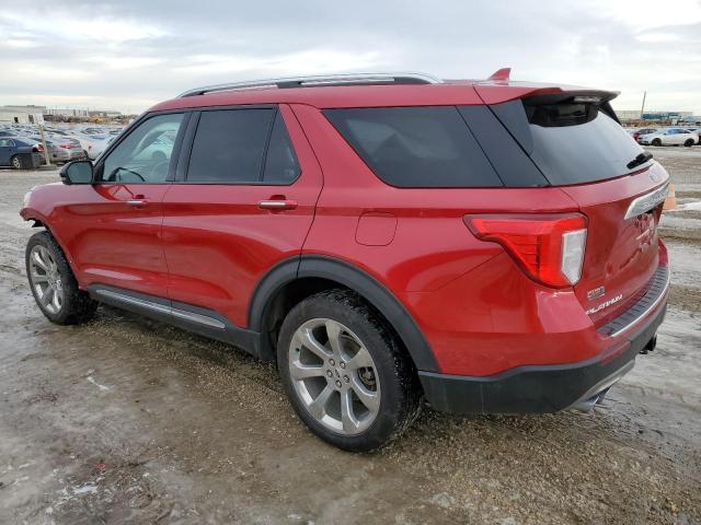 1FM5K8HC2LGB13324 - 2020 FORD EXPLORER PLATINUM RED photo 2