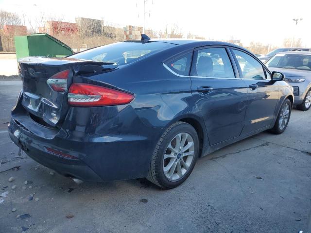 3FA6P0HD7LR106940 - 2020 FORD FUSION SE BLUE photo 3