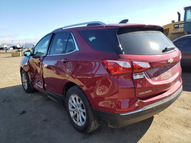 2GNAXJEV1J6300608 - 2018 CHEVROLET EQUINOX LT RED photo 2