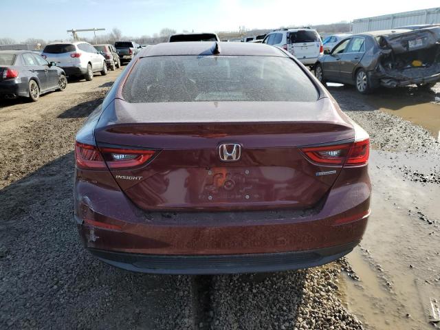 19XZE4F50KE024599 - 2019 HONDA INSIGHT EX MAROON photo 6