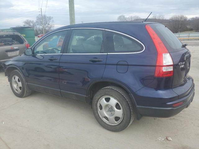 5J6RE3H34AL047650 - 2010 HONDA CR-V LX BLUE photo 2