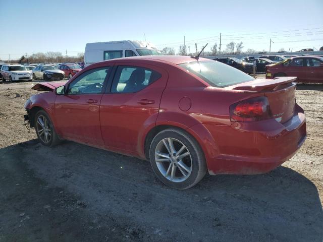 1C3CDZCBXDN556994 - 2013 DODGE AVENGER SXT RED photo 2