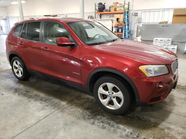 5UXWX5C53BL711184 - 2011 BMW X3 XDRIVE28I RED photo 4