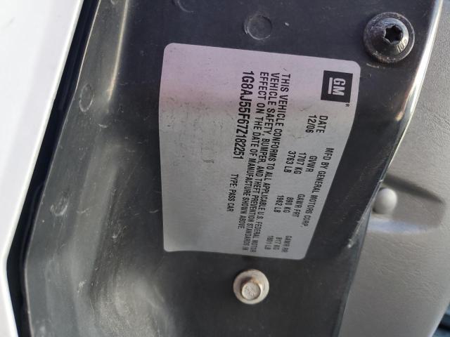 1G8AJ55F67Z182251 - 2007 SATURN ION LEVEL 2 WHITE photo 12