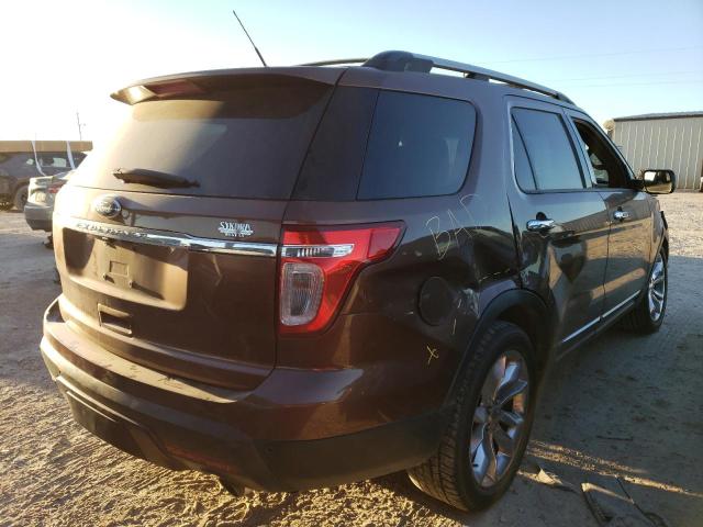 1FMHK7F80BGA95295 - 2011 FORD EXPLORER LIMITED BROWN photo 3