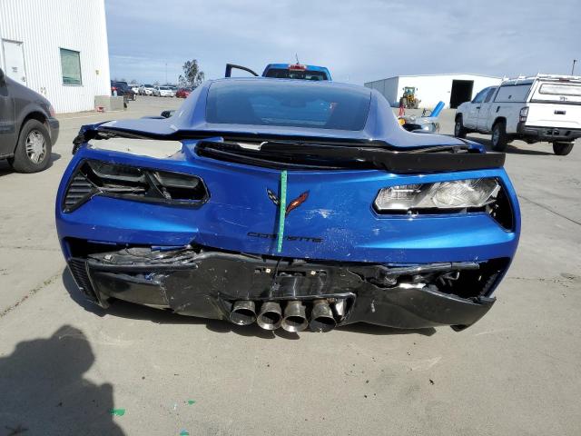 1G1YN2D66K5604097 - 2019 CHEVROLET CORVETTE Z06 1LZ BLUE photo 6