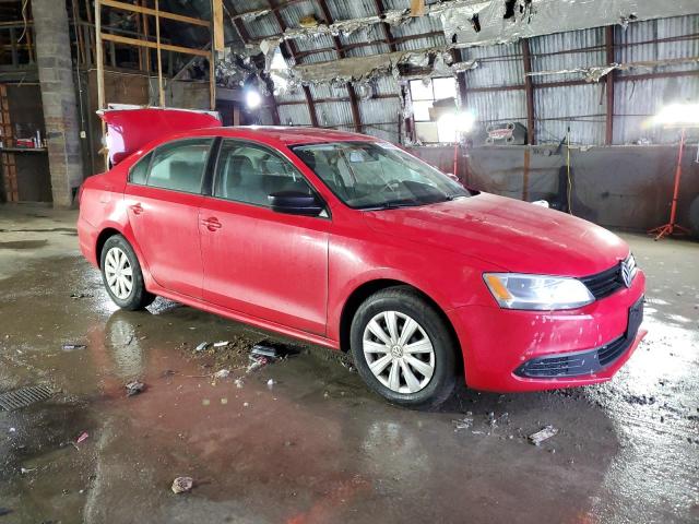 3VW2K7AJ6EM435013 - 2014 VOLKSWAGEN JETTA BASE RED photo 4