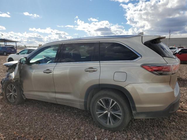 5TDKKRFH4GS153203 - 2016 TOYOTA HIGHLANDER XLE BEIGE photo 2