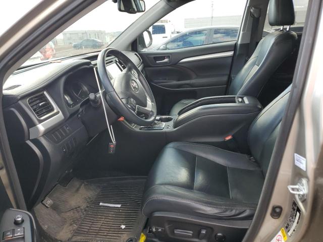 5TDKKRFH4GS153203 - 2016 TOYOTA HIGHLANDER XLE BEIGE photo 7