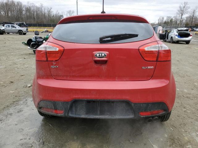 KNADN5A3XD6179978 - 2013 KIA RIO EX RED photo 6