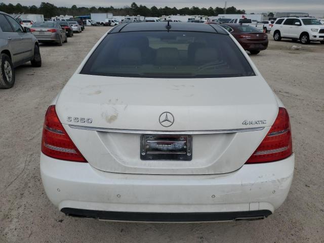 WDDNG9EB7CA471258 - 2012 MERCEDES-BENZ S 550 4MATIC WHITE photo 6