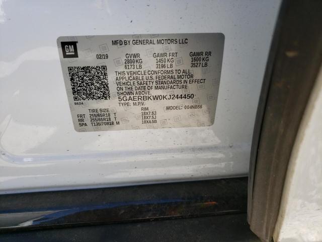 5GAERBKW0KJ244450 - 2019 BUICK ENCLAVE ESSENCE 白色 照片 13