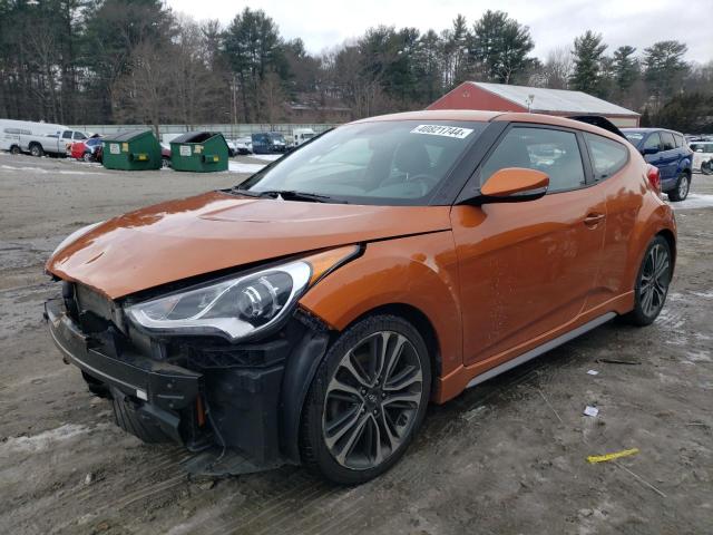 KMHTC6AEXGU267405 - 2016 HYUNDAI VELOSTER TURBO ORANGE photo 1