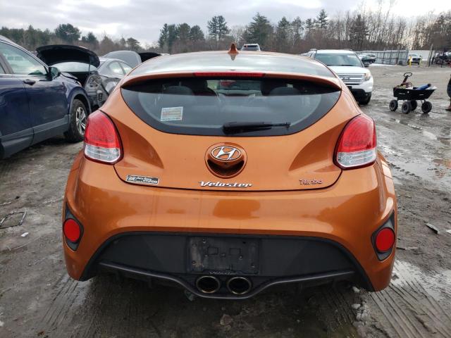 KMHTC6AEXGU267405 - 2016 HYUNDAI VELOSTER TURBO ORANGE photo 6