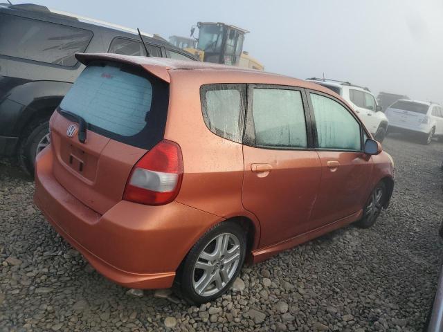 JHMGD38607S042226 - 2007 HONDA FIT S ORANGE photo 3