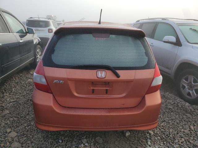 JHMGD38607S042226 - 2007 HONDA FIT S ORANGE photo 6