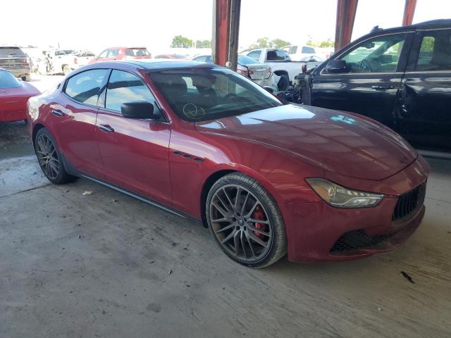 ZAM57XSA7F1137452 - 2015 MASERATI GHIBLI RED photo 4