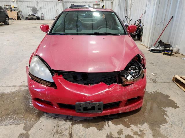 JH4DC53835S004545 - 2005 ACURA RSX RED photo 5