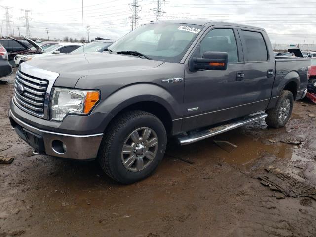 1FTFW1ET6CFC17510 - 2012 FORD F150 SUPERCREW GRAY photo 1