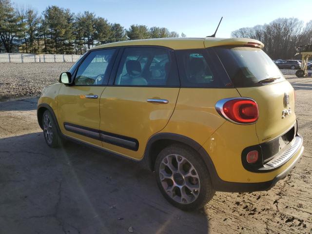 ZFBCFADH8EZ020472 - 2014 FIAT 500L TREKKING YELLOW photo 2