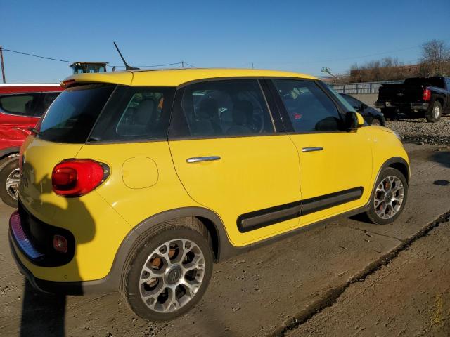 ZFBCFADH8EZ020472 - 2014 FIAT 500L TREKKING YELLOW photo 3