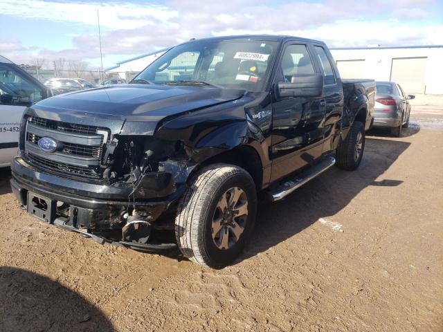 1FTFX1EF7EFA60385 - 2014 FORD F150 SUPER CAB BLACK photo 1