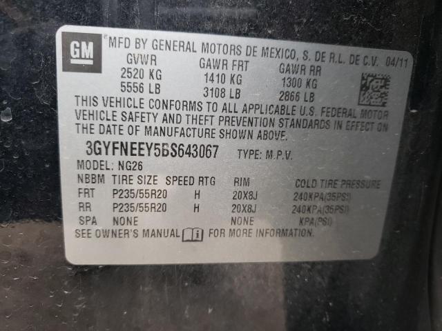 3GYFNEEY5BS643067 - 2011 CADILLAC SRX PERFORMANCE COLLECTION Қара фото 13