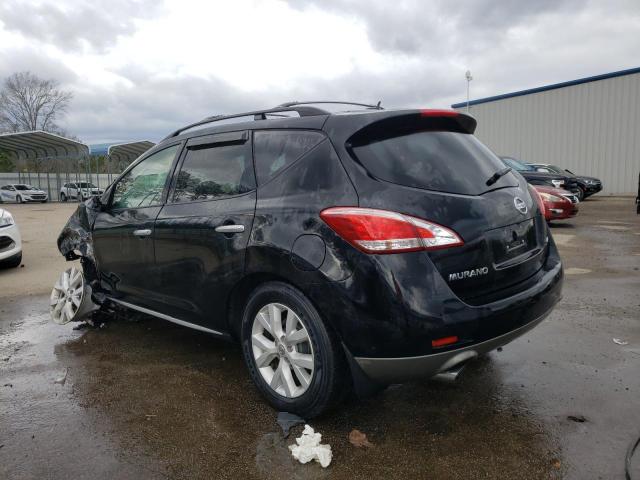 JN8AZ1MWXCW209332 - 2012 NISSAN MURANO S BLACK photo 2