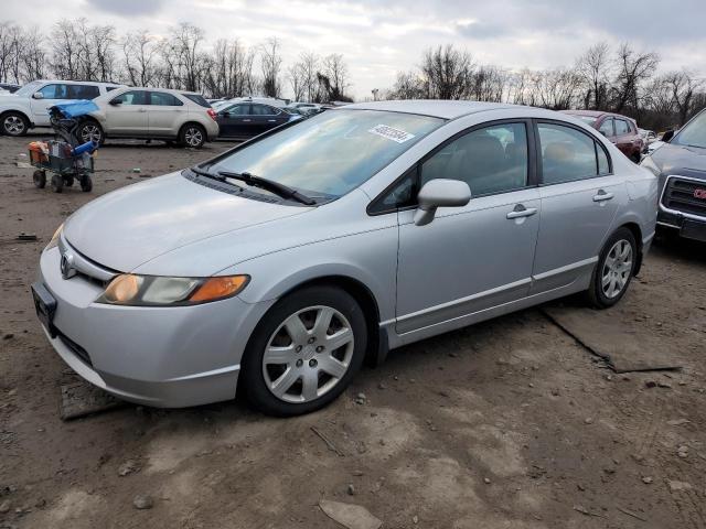 1HGFA15517L098354 - 2007 HONDA CIVIC LX SILVER photo 1