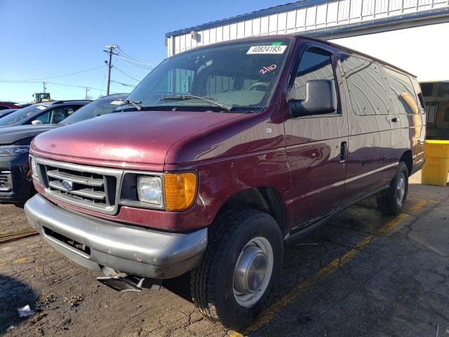 1FTSS34L03HB21660 - 2003 FORD ECONOLINE E350 SUPER DUTY VAN MAROON photo 1