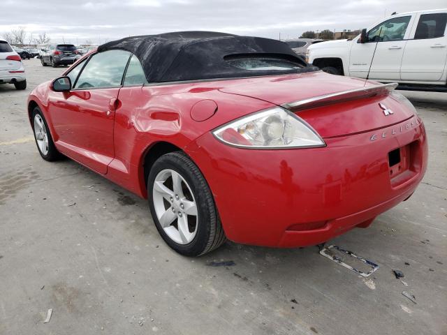 4A3AL25F57E061794 - 2007 MITSUBISHI ECLIPSE SPYDER GS RED photo 2