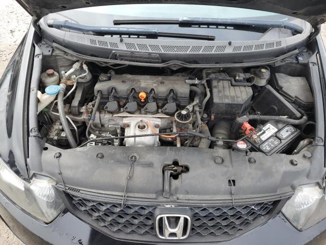 2HGFG12699H536534 - 2009 HONDA CIVIC LX BLACK photo 11