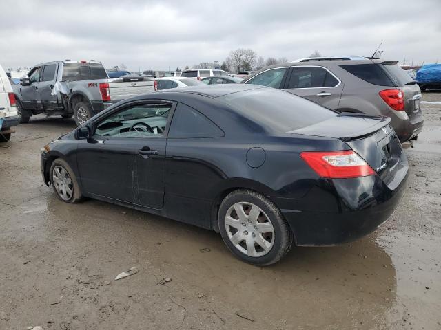 2HGFG12699H536534 - 2009 HONDA CIVIC LX BLACK photo 2