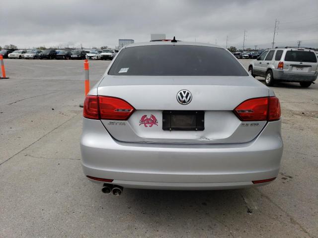 3VWLX7AJ1BM364109 - 2011 VOLKSWAGEN JETTA SEL SILVER photo 6