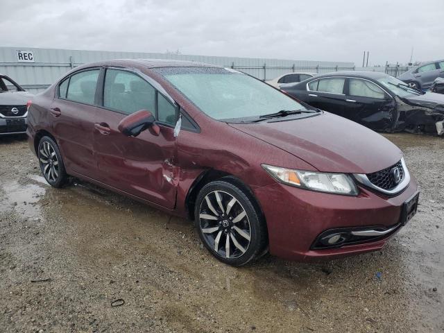 19XFB2F99EE244606 - 2014 HONDA CIVIC EXL მუქწითელი ფოტო 4