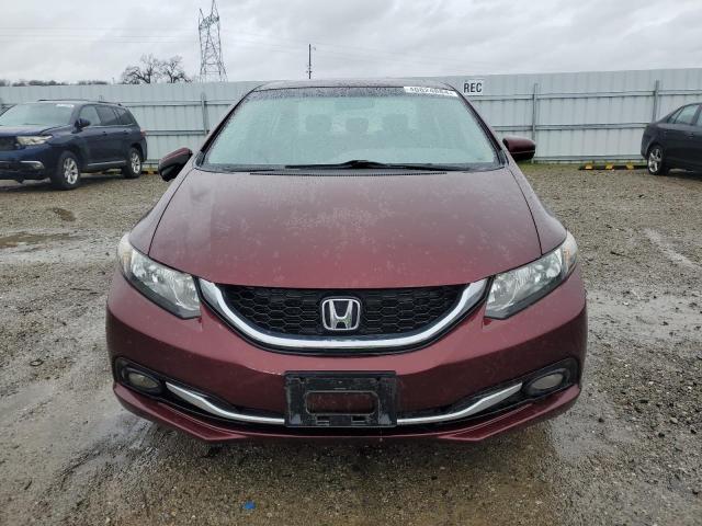 19XFB2F99EE244606 - 2014 HONDA CIVIC EXL მუქწითელი ფოტო 5