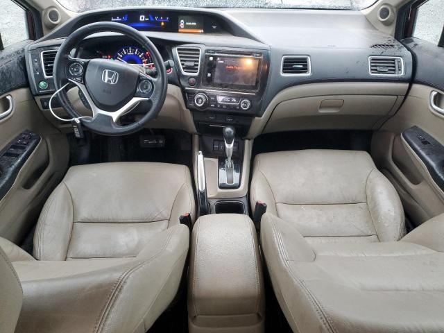 19XFB2F99EE244606 - 2014 HONDA CIVIC EXL მუქწითელი ფოტო 8
