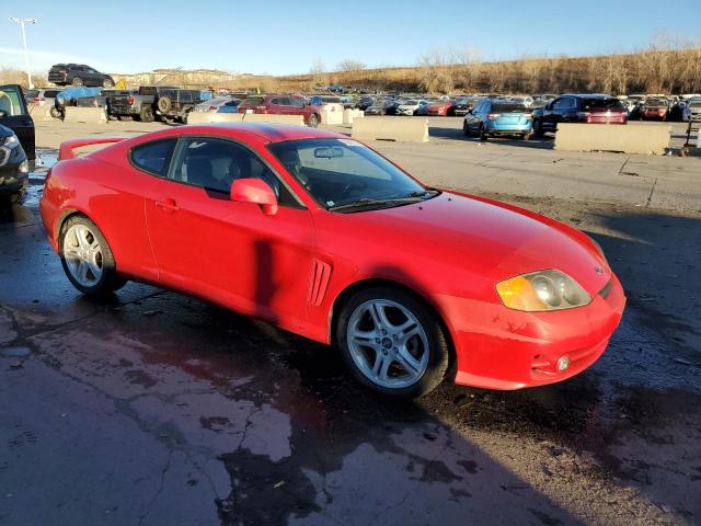 KMHHN65FX4U113016 - 2004 HYUNDAI TIBURON GT RED photo 4