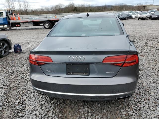 WAU34AFDXGN002771 - 2016 AUDI A8 L QUATTRO GRAY photo 6