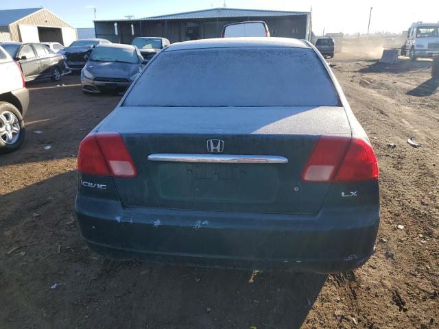 1HGES16572L079663 - 2002 HONDA CIVIC LX GREEN photo 6