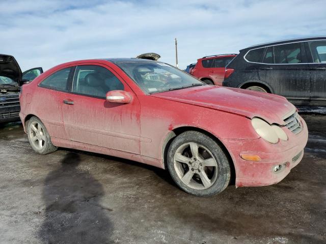 WDBRN40J25A731733 - 2005 MERCEDES-BENZ C 230K SPORT COUPE RED photo 4